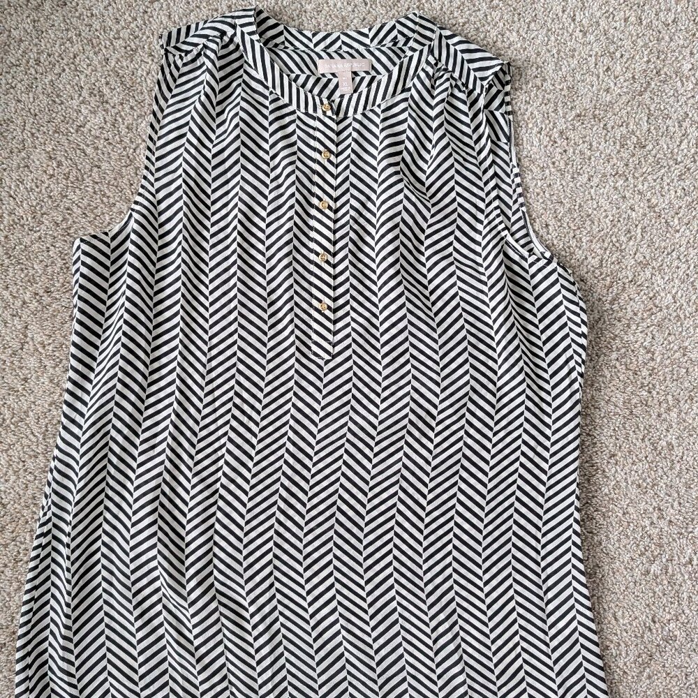 NWOT Banana Republic 100% Silk Blouse, XL Tall